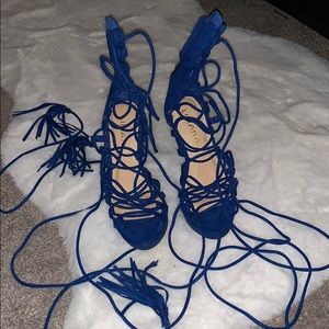 Royal blue heels